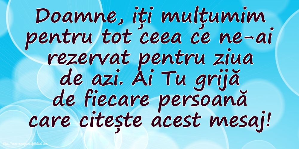Familie Ai Doamne grijă de fiecare persoană care citește acest mesaj!