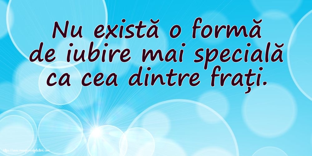 Familie Nu există o formă de iubire mai specială ca cea dintre frați.