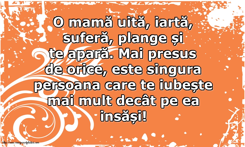 Familie O mamă uită