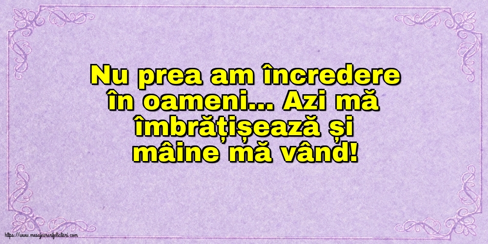 Familie Nu prea am încredere în oameni