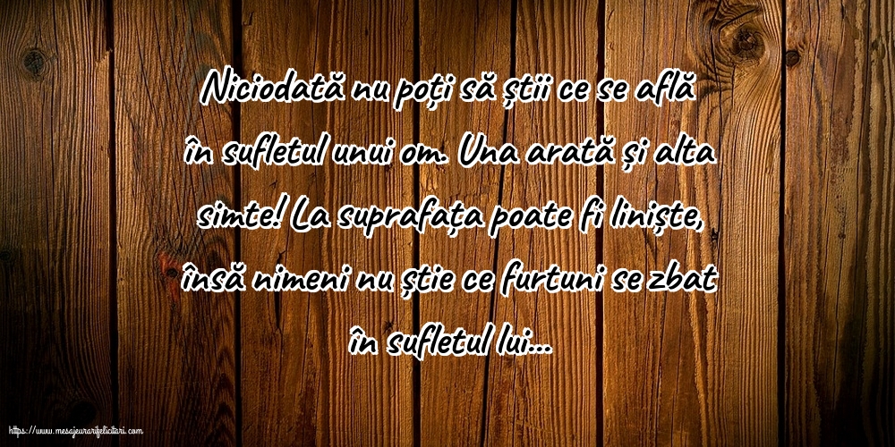 Familie Niciodată nu poți să știi ce se află în sufletul unui om