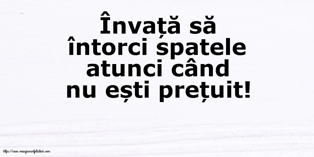 Familie Învață să întorci spatele