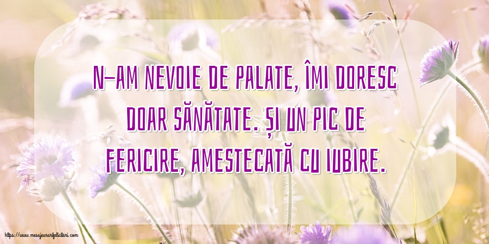 Familie N-am nevoie de palate