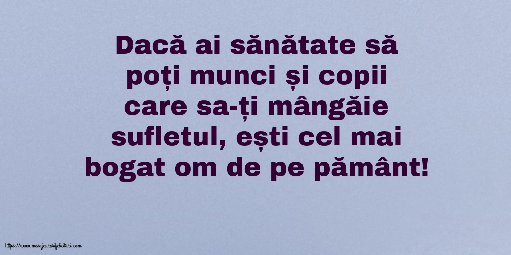 Familie Dacă ai sănătate