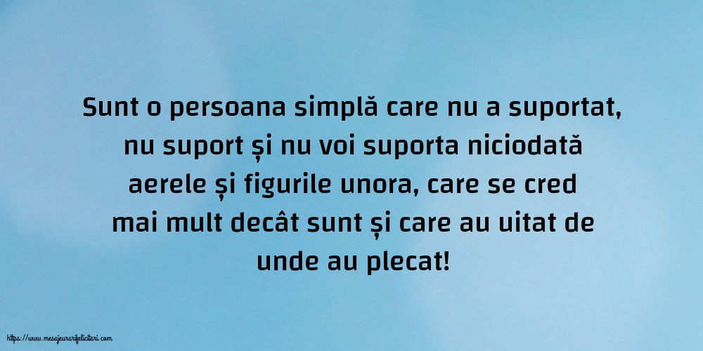 Familie Sunt o persoana simplă care nu a suportat