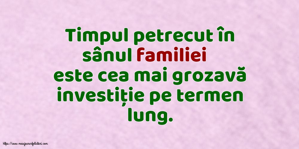 Familie Timpul petrecut în sânul familiei