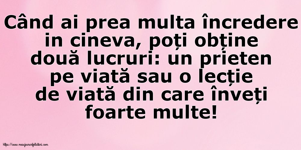 Familie Când ai prea multa încredere in cineva