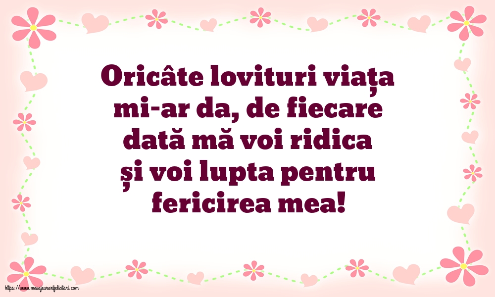 Familie Voi lupta pentru fericirea mea!