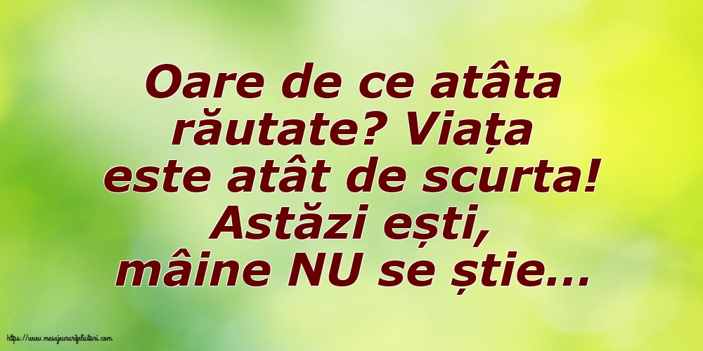 Familie Oare de ce atâta răutate?