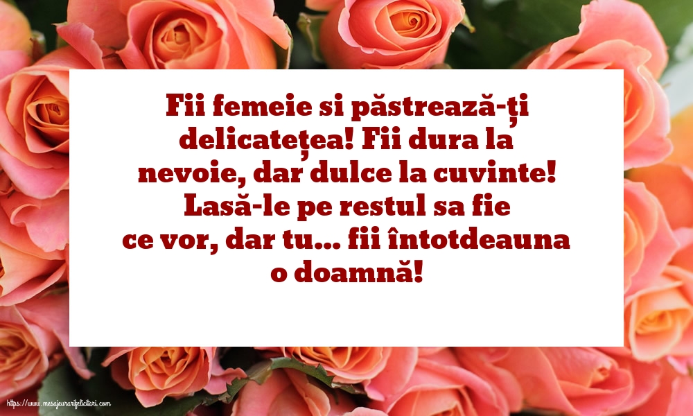 Familie Fii femeie si păstrează-ți delicatețea