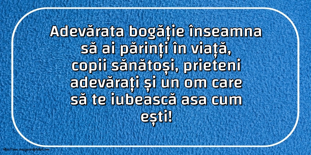 Familie Adevărata bogăție