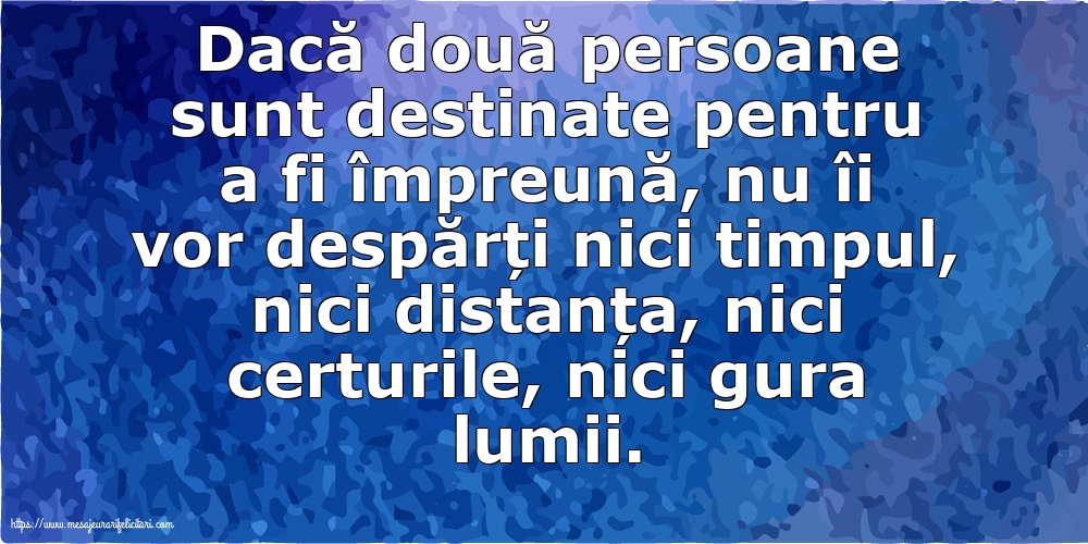Familie Dacă două persoane sunt destinate pentru a fi împreună