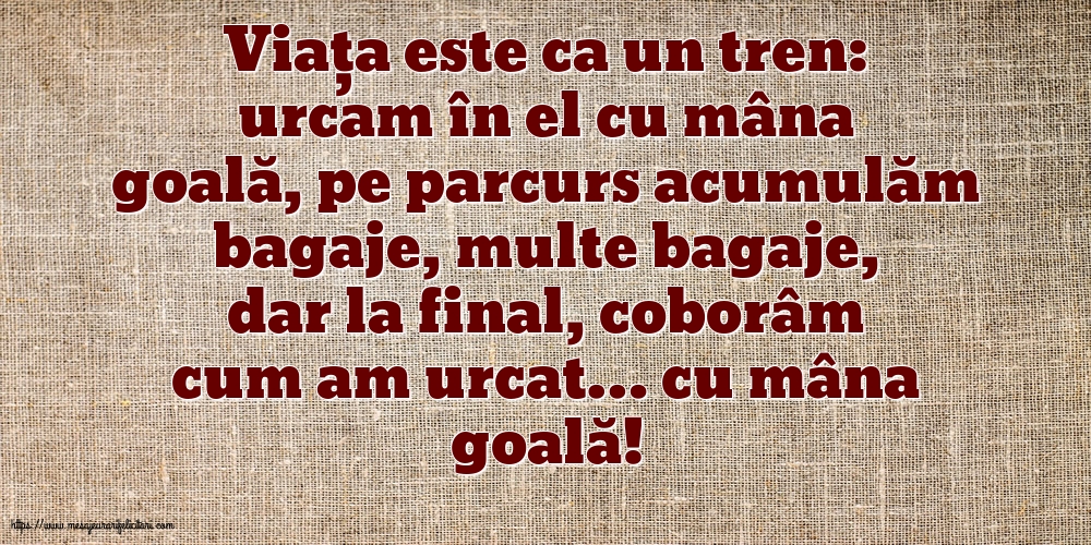 Familie Viata este ca un tren