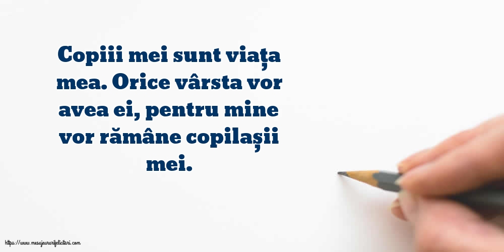 Familie Copiii mei sunt viața mea.