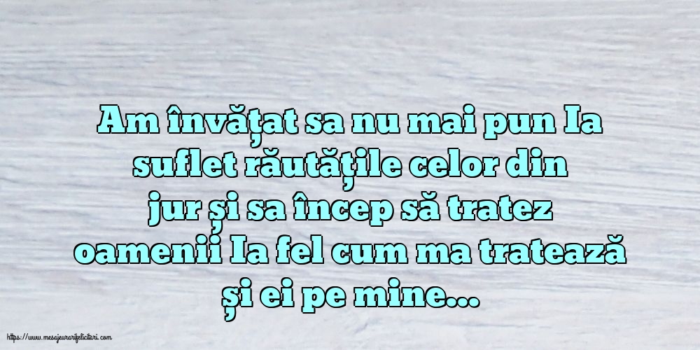 Familie Am învățat sa nu mai pun Ia suflet răutățile