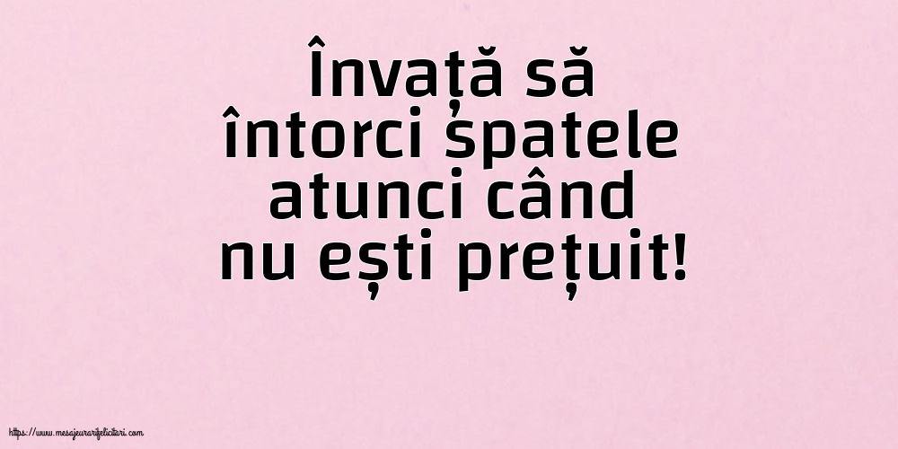 Familie Învață să întorci spatele