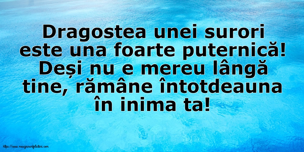 Familie Dragostea unei surori