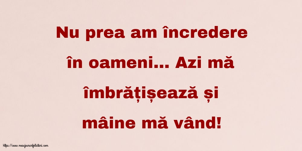 Familie Nu prea am încredere în oameni