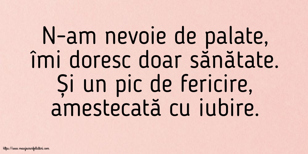 Familie N-am nevoie de palate