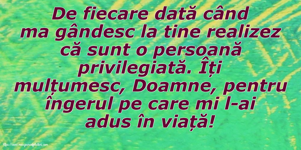 Familie Îți mulțumesc, Doamne, pentru îngerul pe care mi l-ai adus în viață!