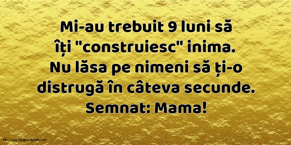 Familie Semnat: Mama! - Mi-au trebuit 9 luni
