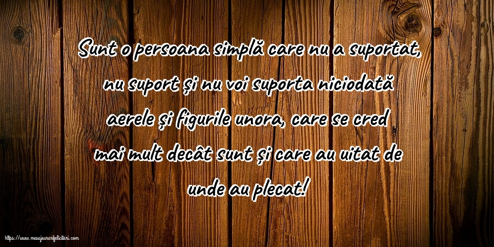 Familie Sunt o persoana simplă care nu a suportat