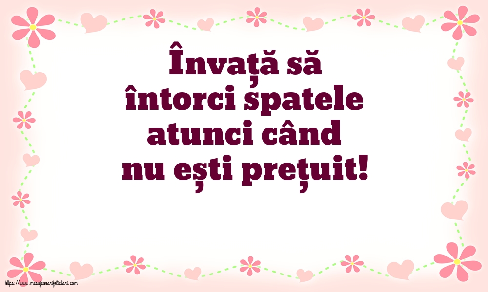 Familie Învață să întorci spatele
