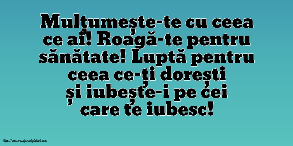 Familie Mulțumește-te cu ceea ce ai! Roagă-te pentru sănătate!