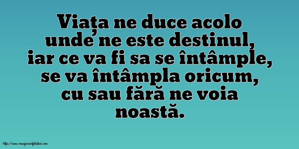 Familie Viata ne duce acolo unde ne este destinul