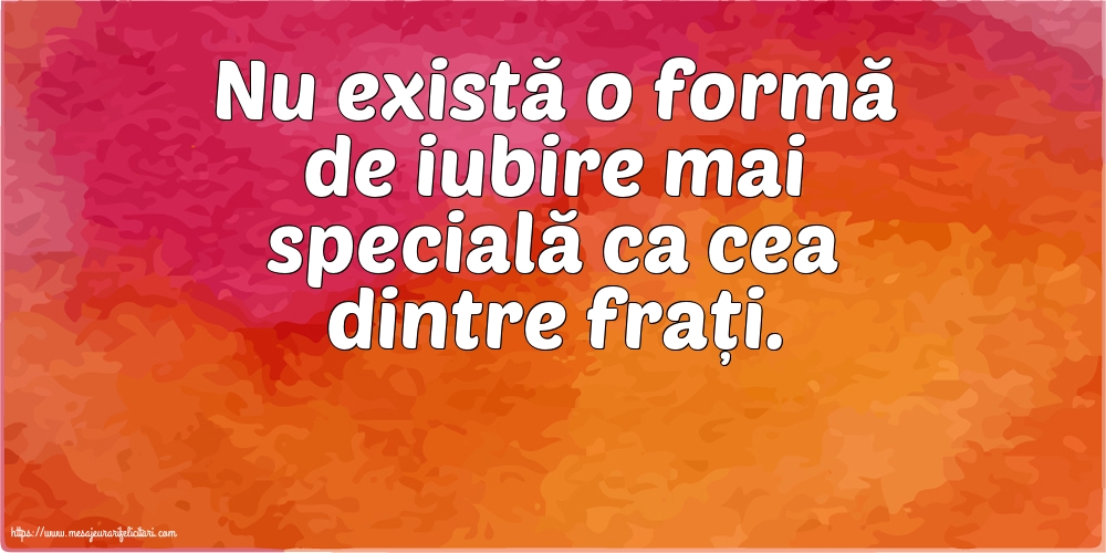 Familie Nu există o formă de iubire mai specială ca cea dintre frați.