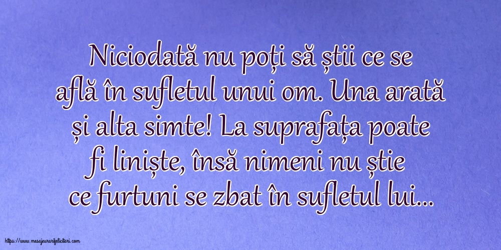 Familie Niciodată nu poți să știi ce se află în sufletul unui om