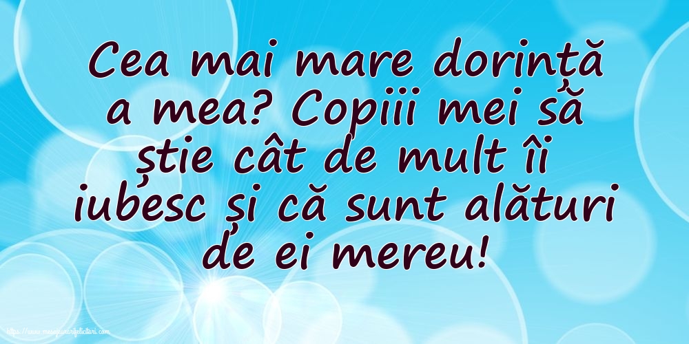 Familie Cea mai mare dorință a mea