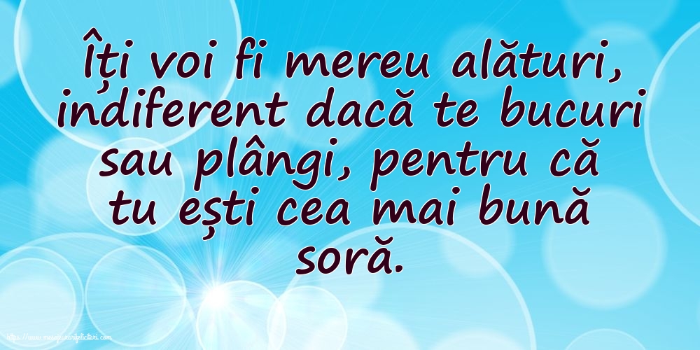 Familie Pentru cea mai bună soră...