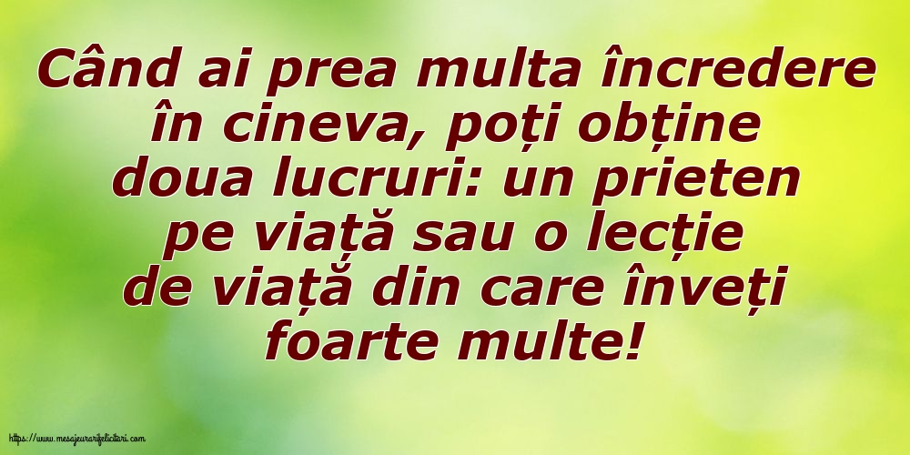 Familie Când ai prea multa încredere în cineva...