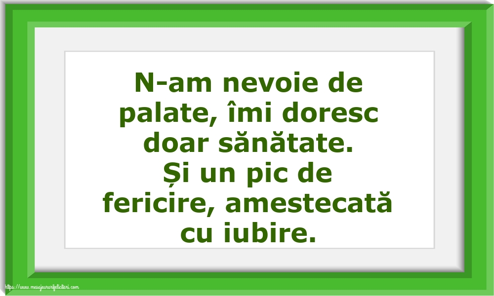 Familie N-am nevoie de palate