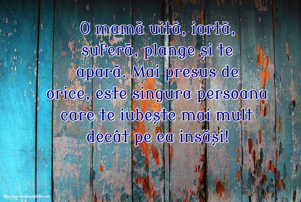 Familie O mamă uită