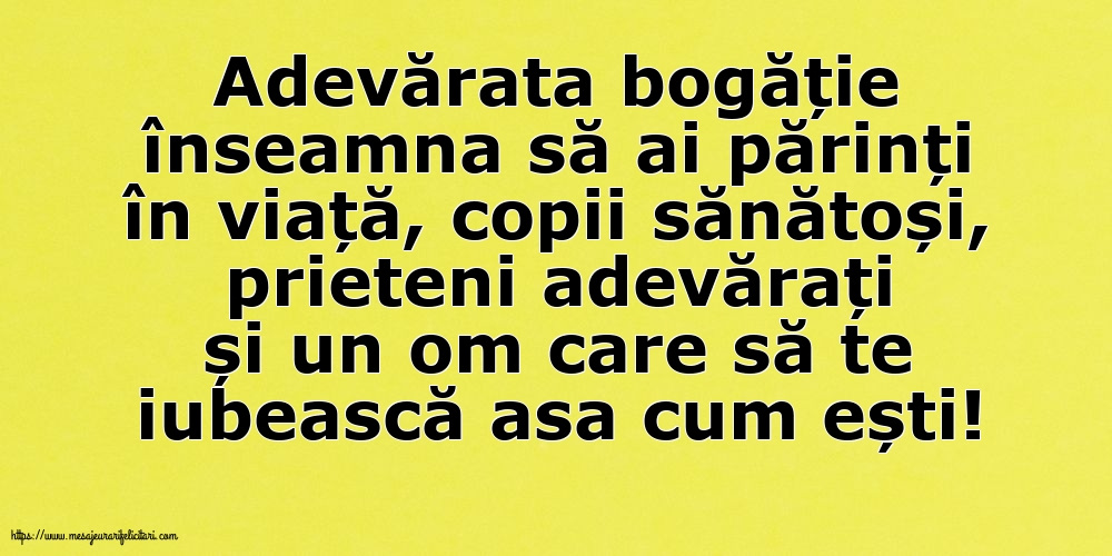 Familie Adevărata bogăție