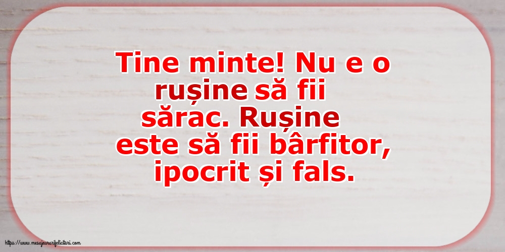 Familie Nu e o rușine să fii sărac