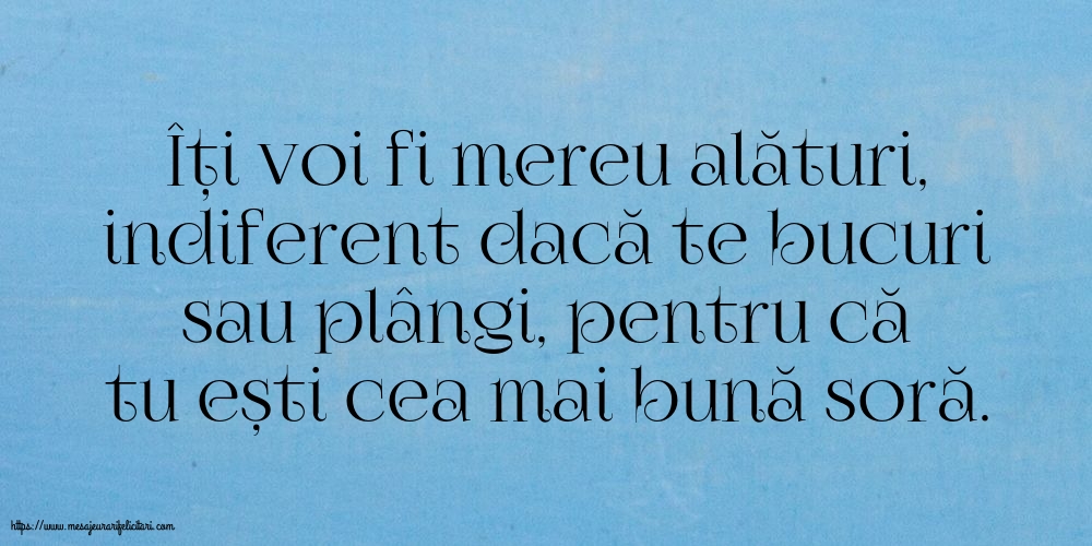 Familie Pentru cea mai bună soră...