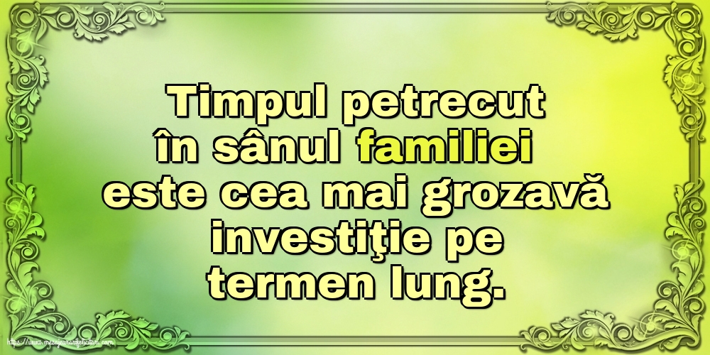 Familie Timpul petrecut în sânul familiei