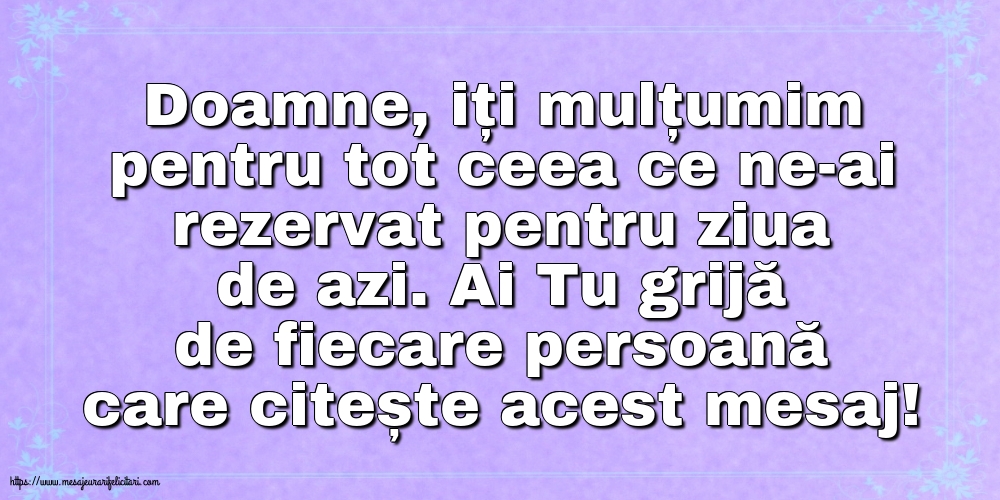 Familie Ai Doamne grijă de fiecare persoană care citește acest mesaj!