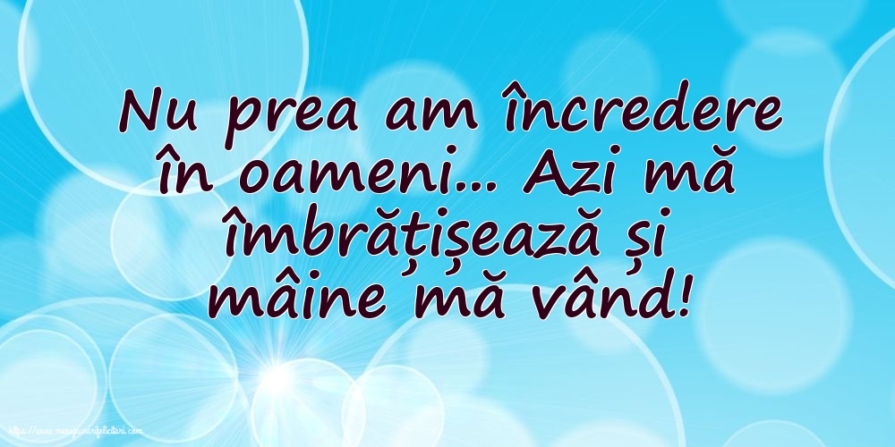 Familie Nu prea am încredere în oameni