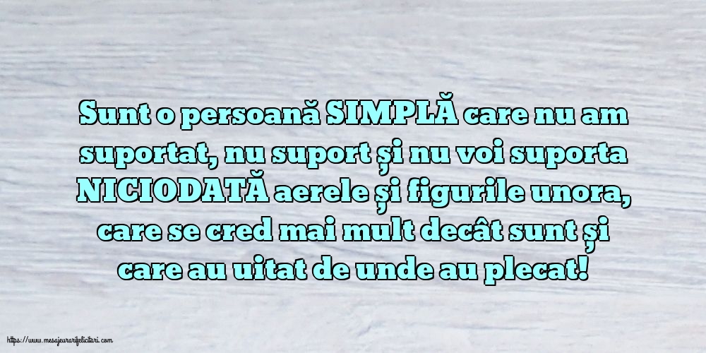 Familie Sunt o persoană SIMPLĂ