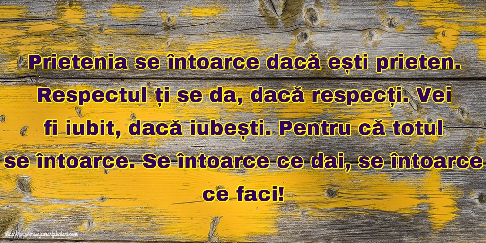 Familie Se întoarce ce dai, se întoarce ce faci!