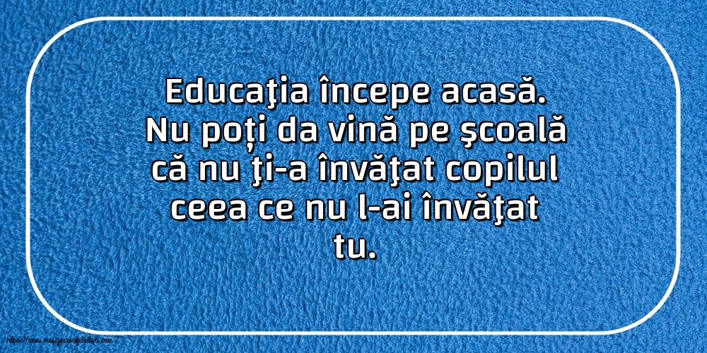 Familie Educaţia începe acasă