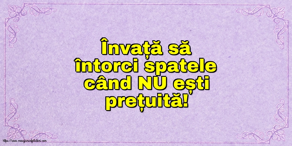 Familie Învață să întorci spatele