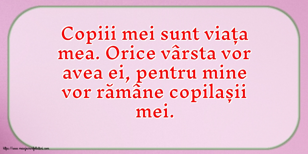 Familie Copiii mei sunt viața mea.