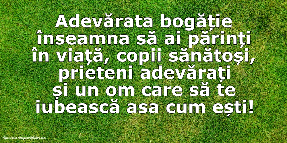 Familie Adevărata bogăție