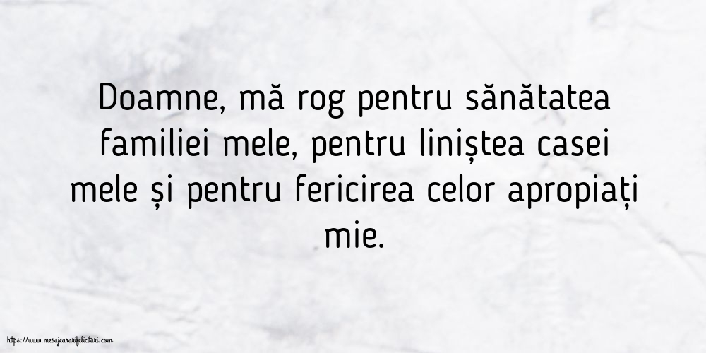 Familie Rugă pentru familie