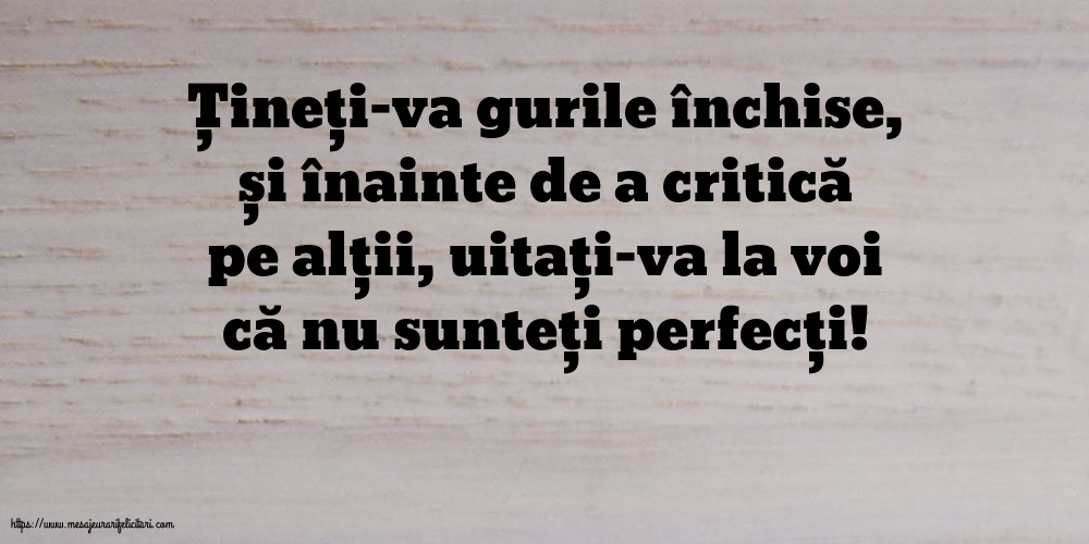 Familie Țineți-va gurile închise